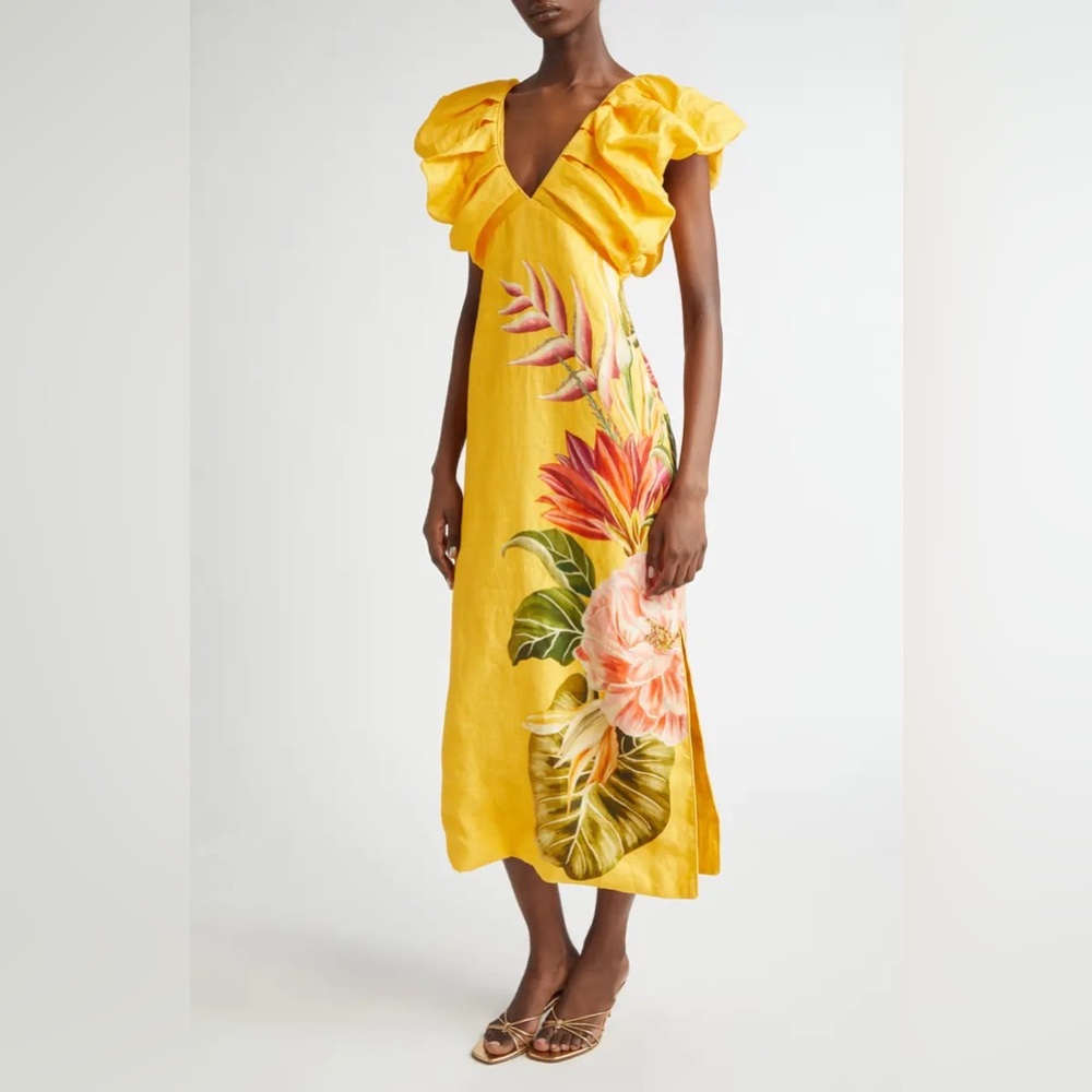 **SOLD** Spring Awakening Linen Dress NWT size M $130